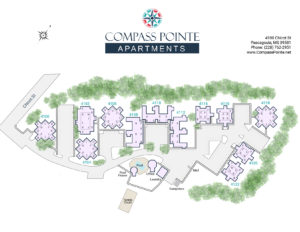 Compass Pointe Apartments site map